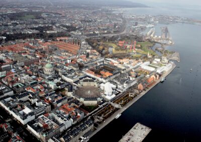 Dronebillede af Københavns centrum