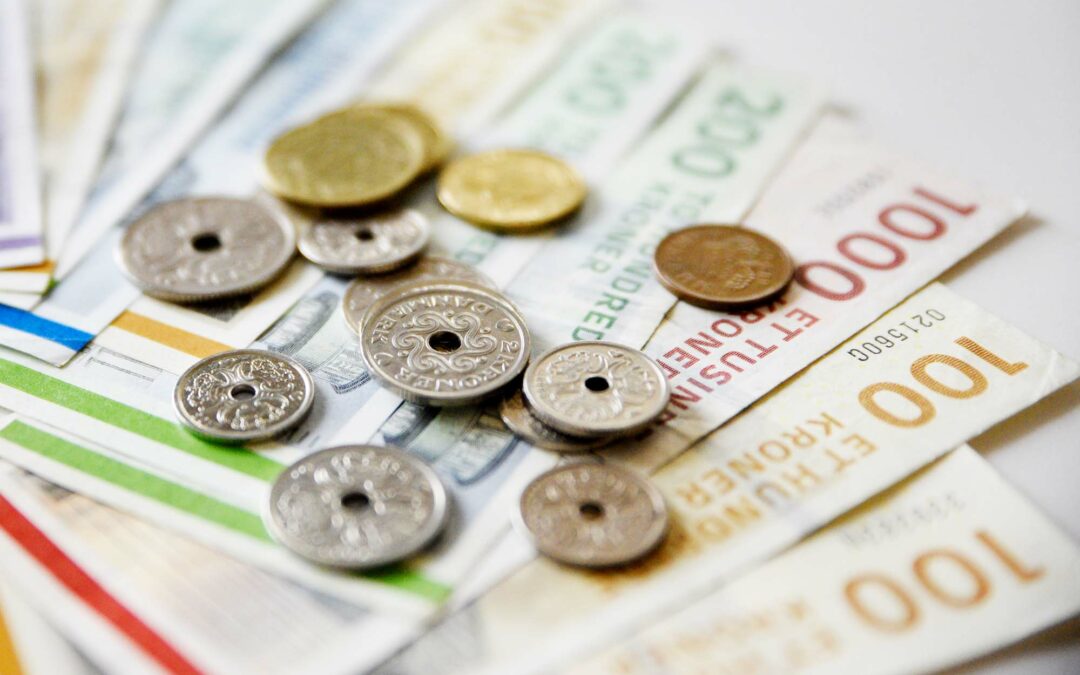 Danske pengesedler der kan bruges til forskellige hjemmesider, hvis man har brug for at vise en betalingsside.